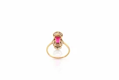 Bague ancienne 1900 rubis synthétique