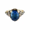 BAGUE ANCIENNE ANNEES 1900 OR ET SAPHIR
