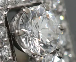 Bague ancienne Art Déco 1920 platine et diamants