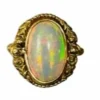 Bague ancienne, Art Nouveau, opale