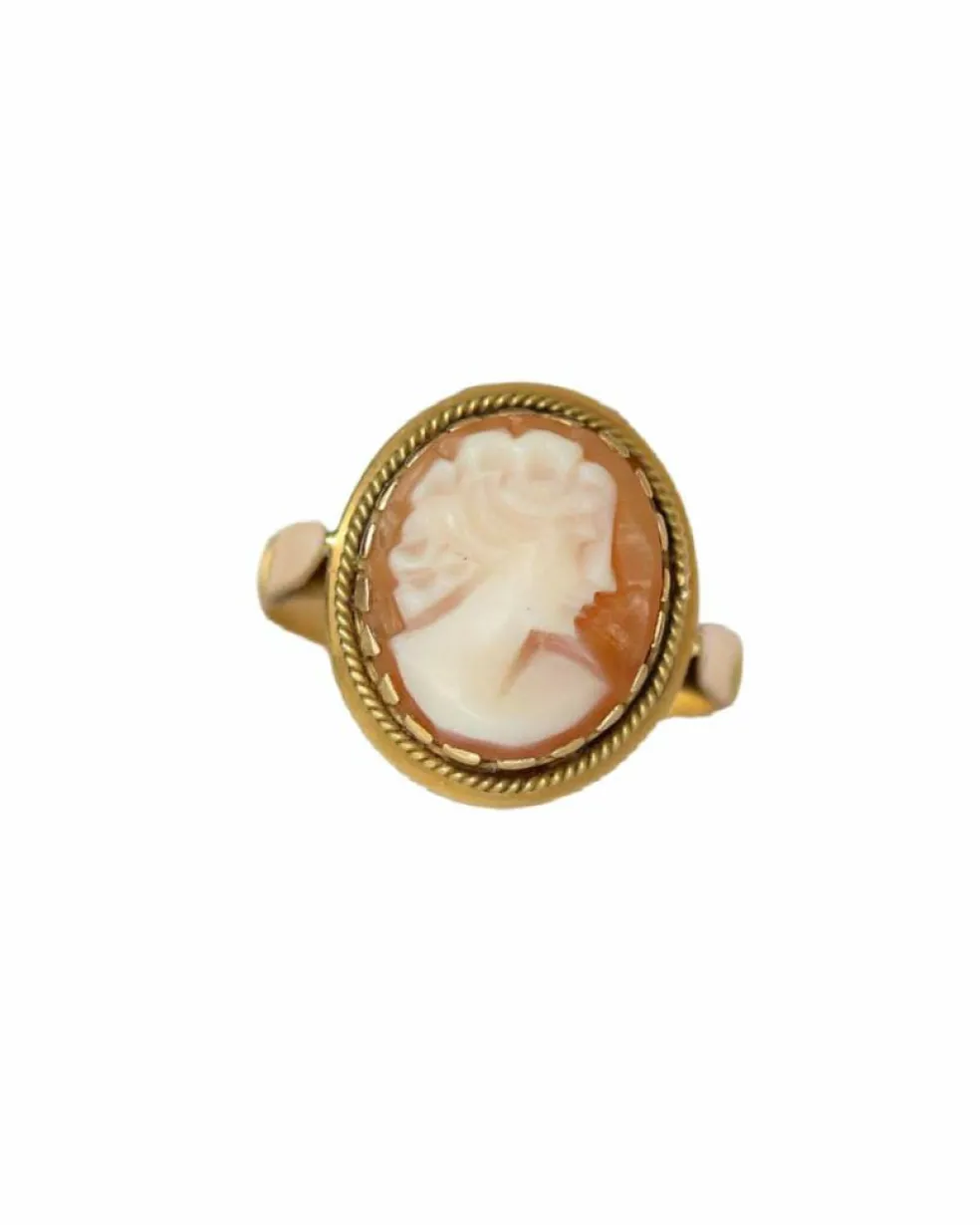 Bague Ancienne Camée Or Jaune