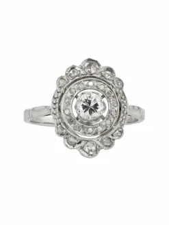 Bague ancienne diamants art déco