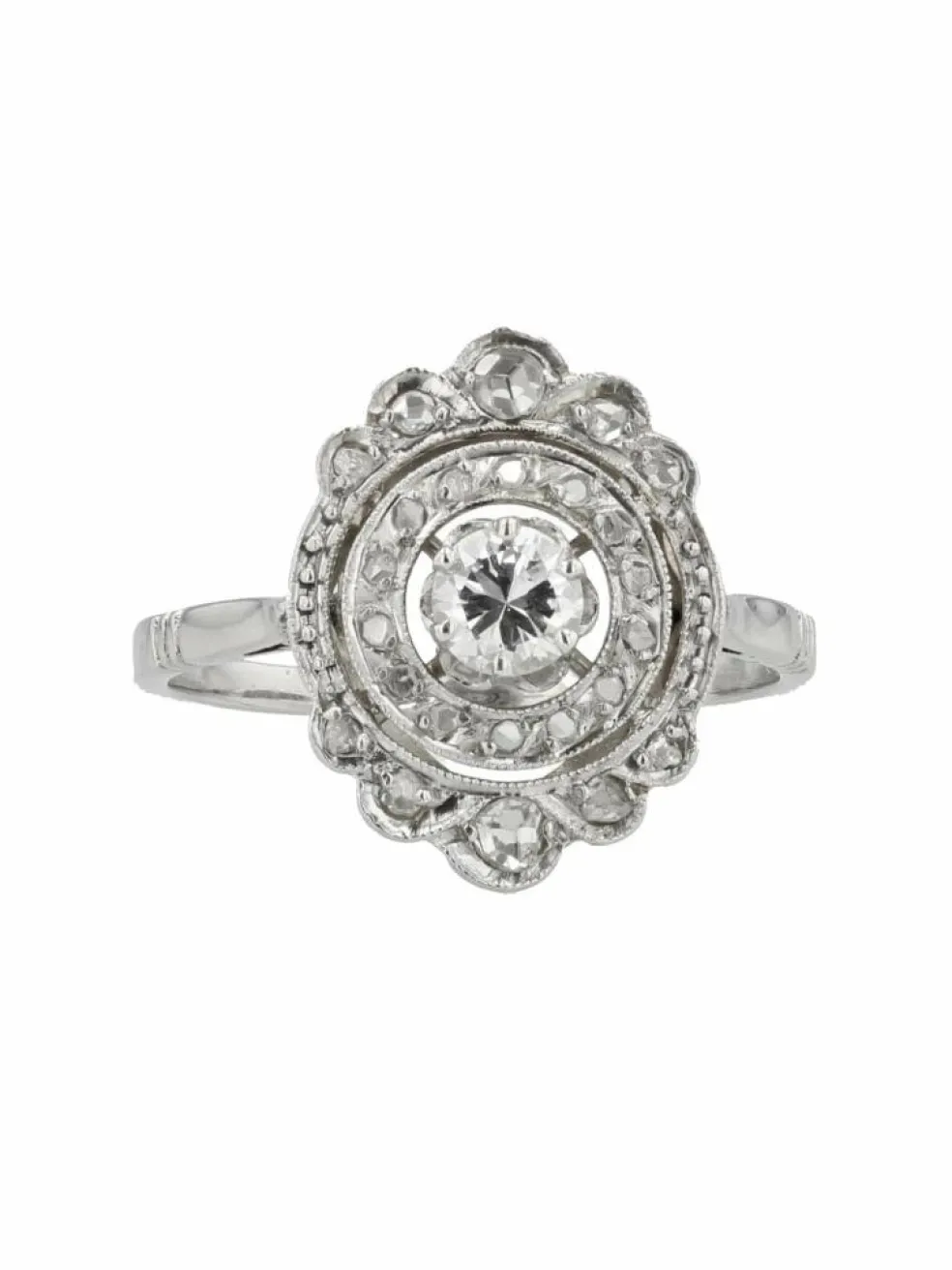 Bague ancienne diamants art déco