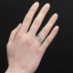 Bague ancienne diamants art déco