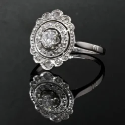 Bague ancienne diamants art déco