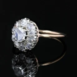 Bague ancienne diamants pompadour
