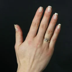 Bague ancienne diamants Toi et Moi