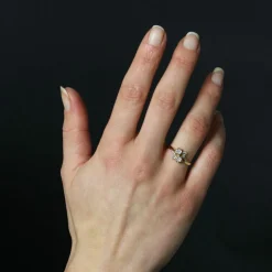 Bague ancienne diamants Toi et Moi
