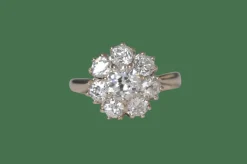 Bague ancienne en diamant de mine