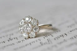 Bague ancienne en diamant de mine