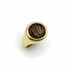 Bague ancienne en or avec pièce de monnaie du roi Agrippa Ier