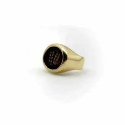 Bague ancienne en or avec pièce de monnaie du roi Agrippa Ier