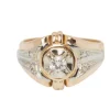 Bague ancienne en or bicolore et diamant