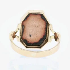 Bague ancienne en or et émail de Limoges