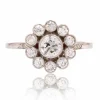Bague ancienne fleur de diamants