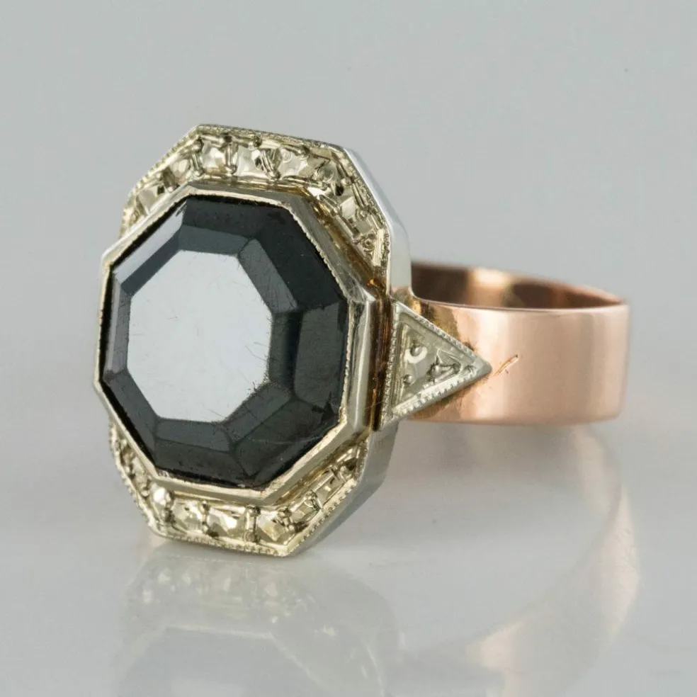 Bague ancienne hématite