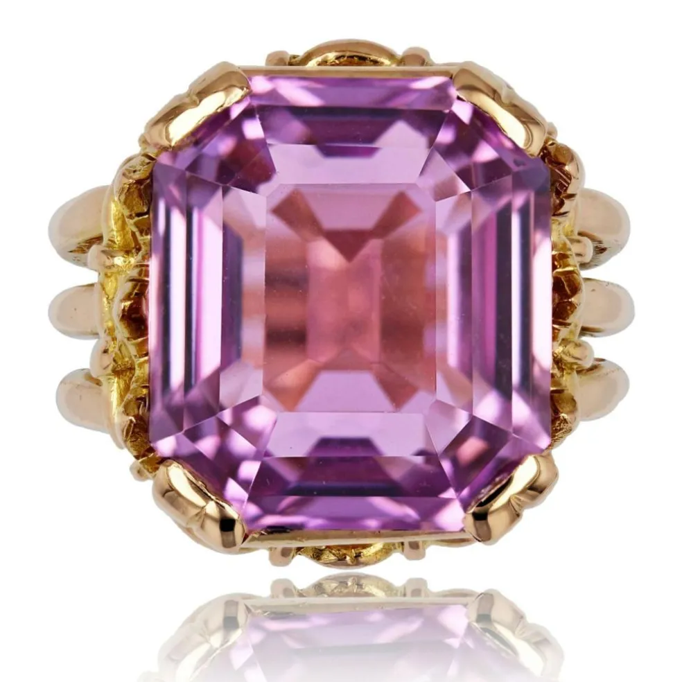 Bague ancienne Kunzite