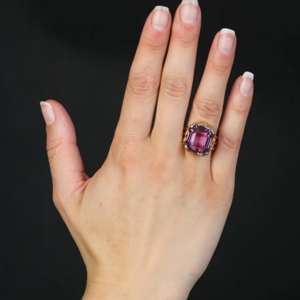 Bague ancienne Kunzite