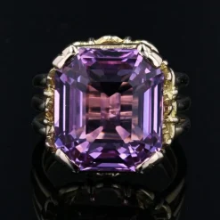 Bague ancienne Kunzite