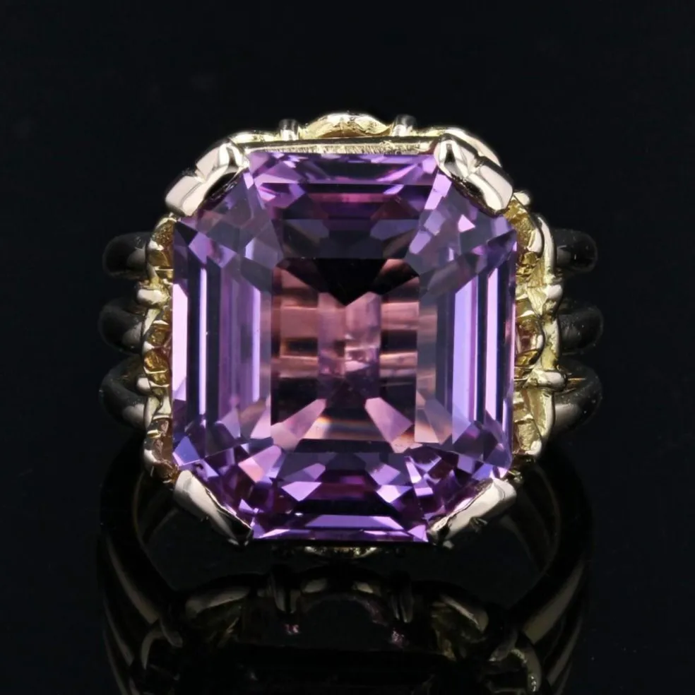 Bague ancienne Kunzite