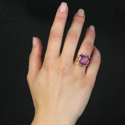 Bague ancienne Kunzite