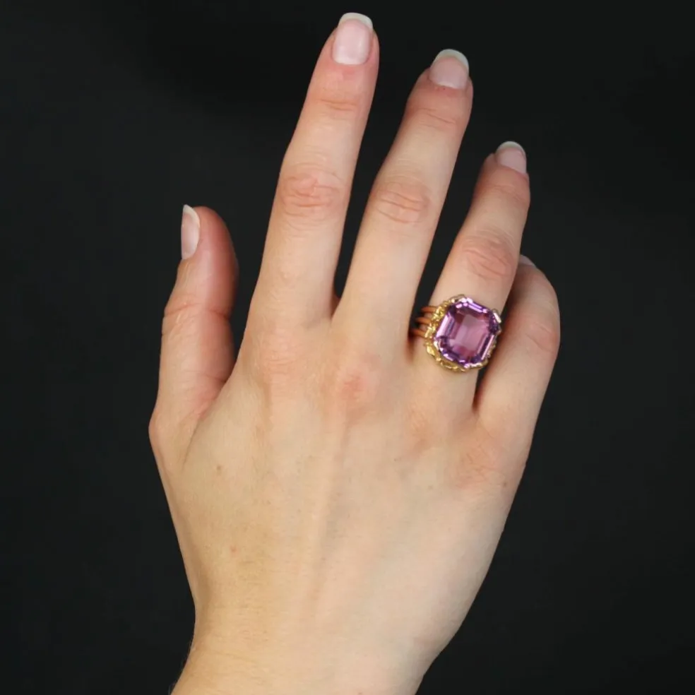 Bague ancienne Kunzite
