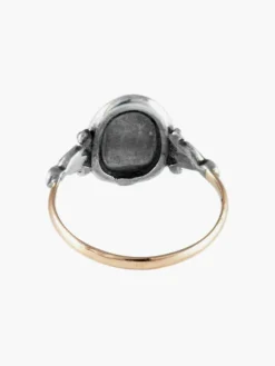 Bague Ancienne Or Argent Nacre