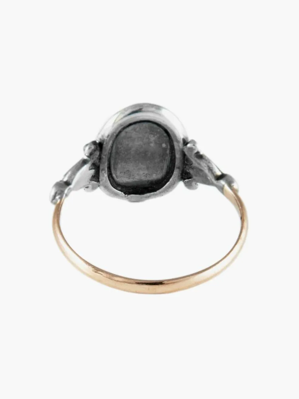 Bague Ancienne Or Argent Nacre
