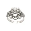Bague ancienne or blanc Diamant 0.20ct