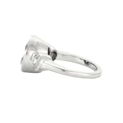 Bague ancienne or blanc et diamants