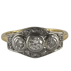Bague Ancienne Or et Diamants