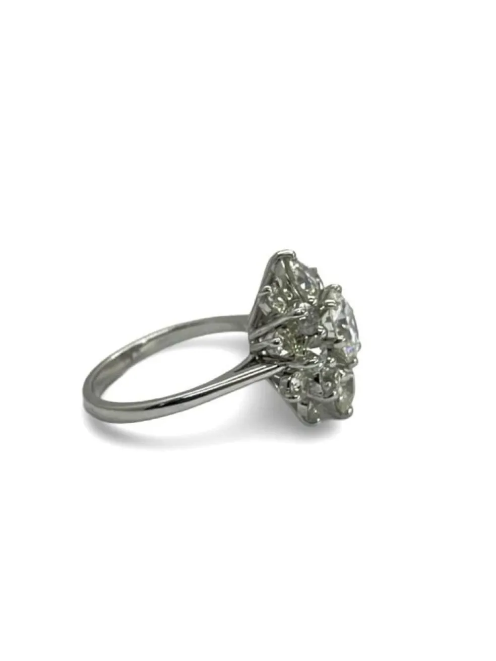 Bague ancienne or et diamants 3,30 ct