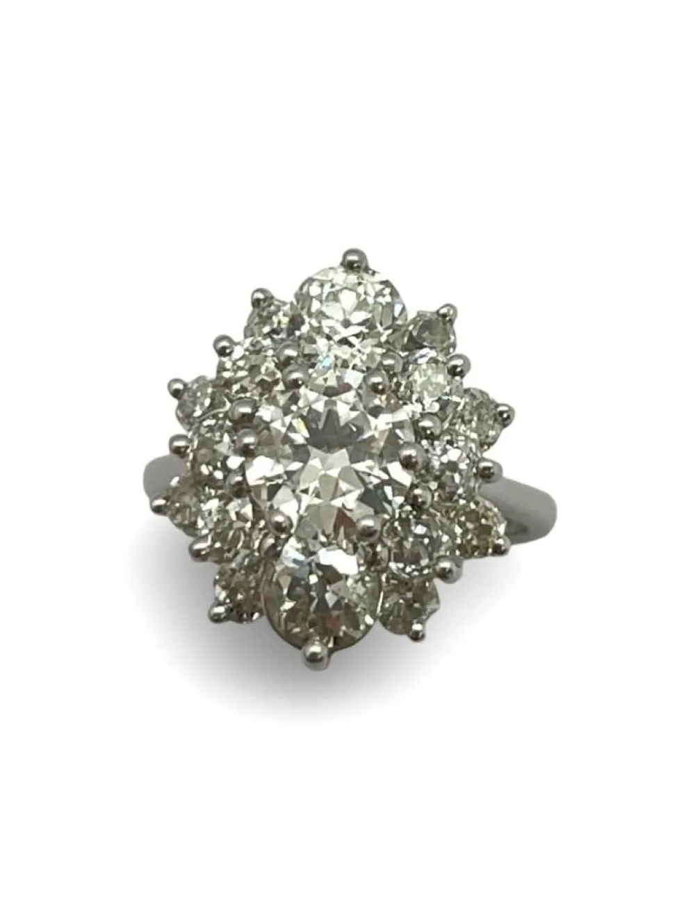 Bague ancienne or et diamants 3,30 ct