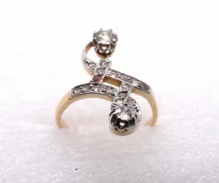 Bague ancienne Or jaune Diamants