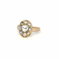 Bague Ancienne Or Jaune Diamants