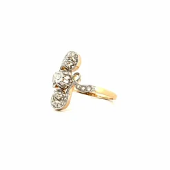 Bague Ancienne Or Jaune Diamants