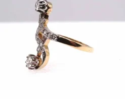 Bague ancienne Or jaune Diamants