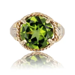 Bague ancienne péridot or