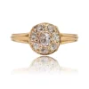 Bague ancienne ronde diamants
