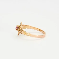 Bague Ancienne Rubis Diamants