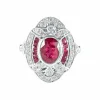 Bague ancienne Rubis et Diamants