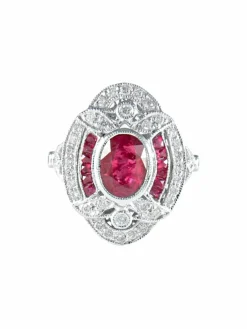 Bague ancienne Rubis et Diamants