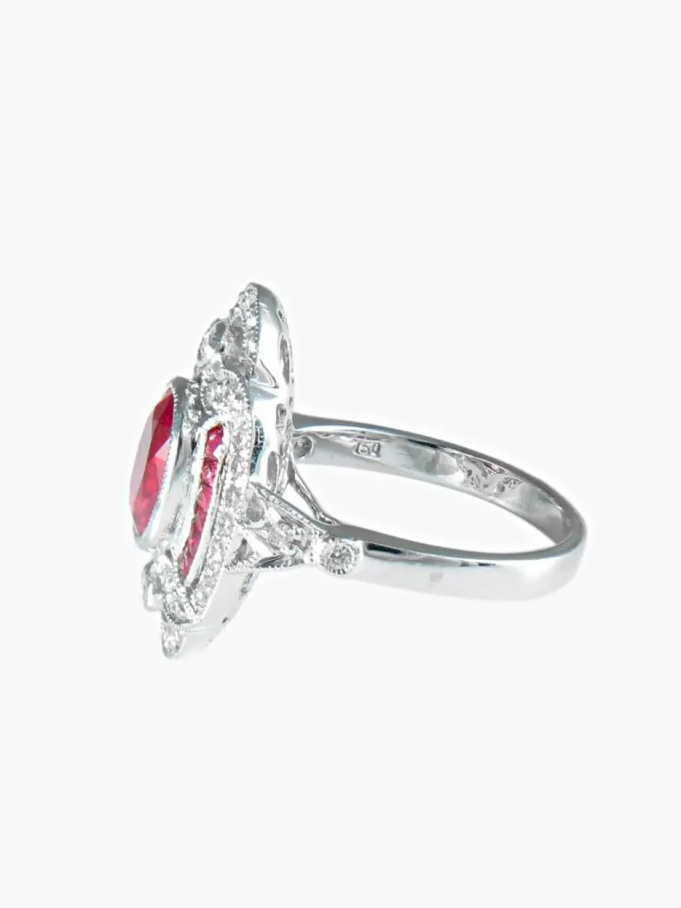 Bague ancienne Rubis et Diamants