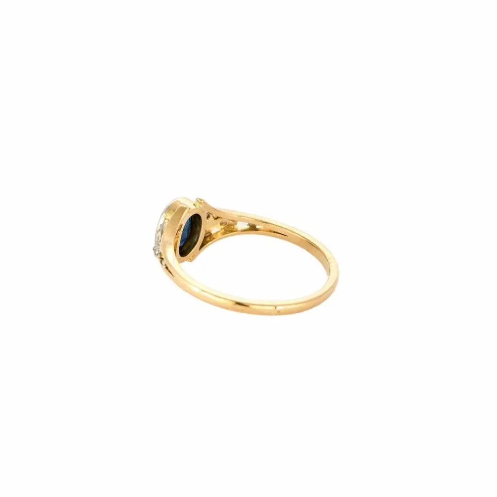 Bague ancienne saphir Verneuil.