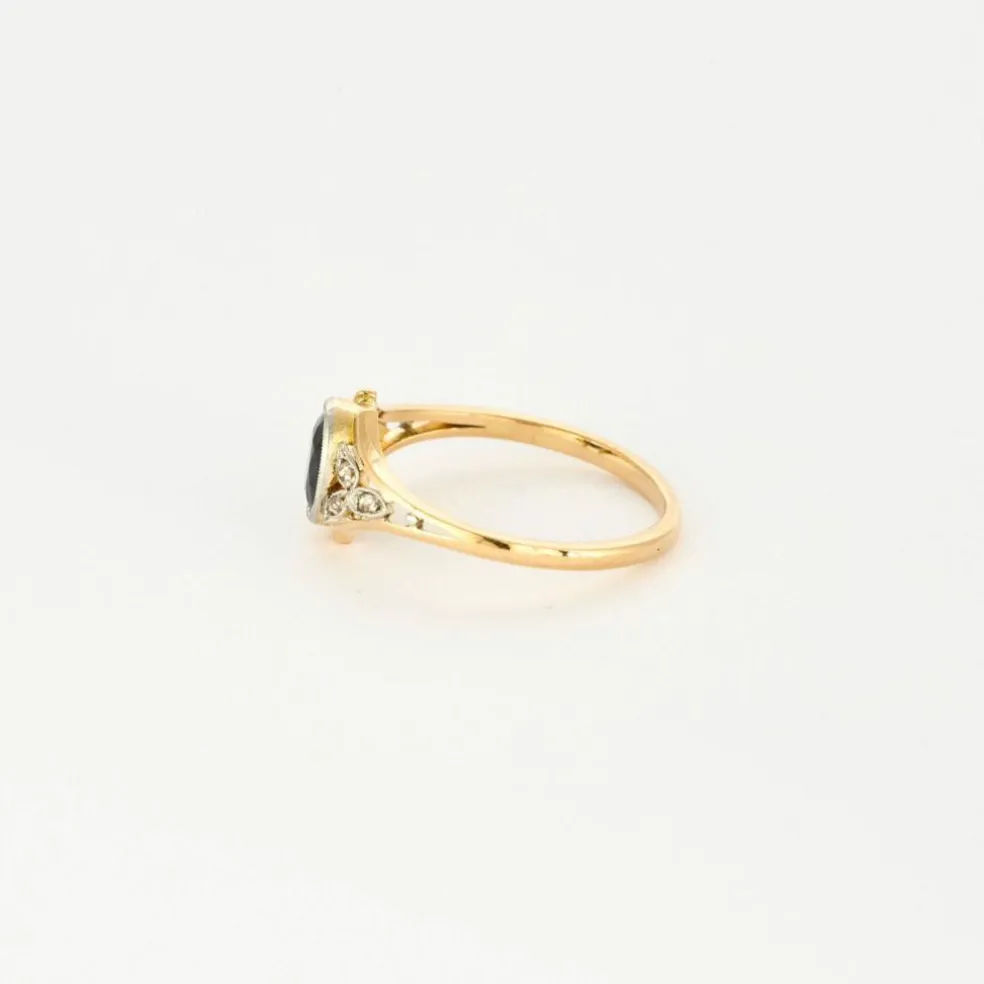 Bague ancienne saphir Verneuil.