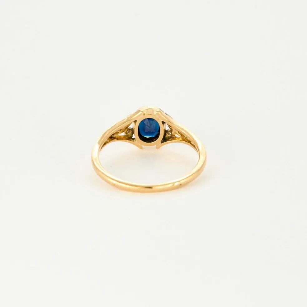 Bague ancienne saphir Verneuil.