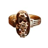 Bague Ancienne sertie de Diamants, Or Rose