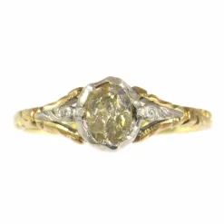 Bague antique Dutcha diamant taille rose