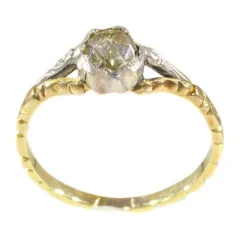 Bague antique Dutcha diamant taille rose
