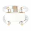 Bague Argent Or Ivoire